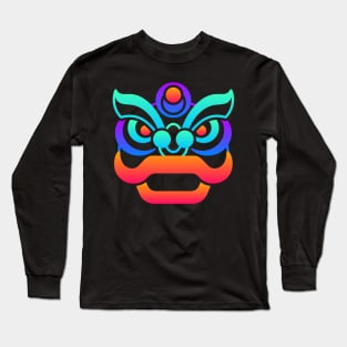 Trippy Psychedelic Chinese Dragon Long Sleeve T-Shirt